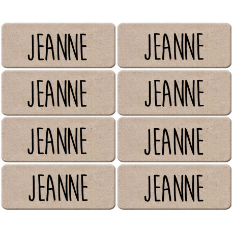 Prénom Jeanne - 8 stickers de 5x2cm - Autocollant(sticker)