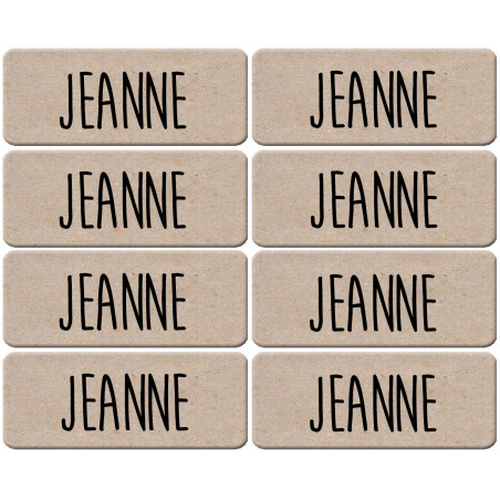 Prénom Jeanne - 8 stickers de 5x2cm - Autocollant(sticker)