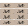 Prénom Jeanne - 8 stickers de 5x2cm - Autocollant(sticker)