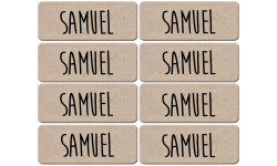 Prénom Samuel - 8 stickers de 5x2cm - Autocollant(sticker)