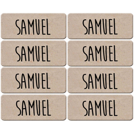Prénom Samuel - 8 stickers de 5x2cm - Autocollant(sticker)