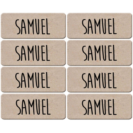 Prénom Samuel - 8 stickers de 5x2cm - Sticker/autocollant