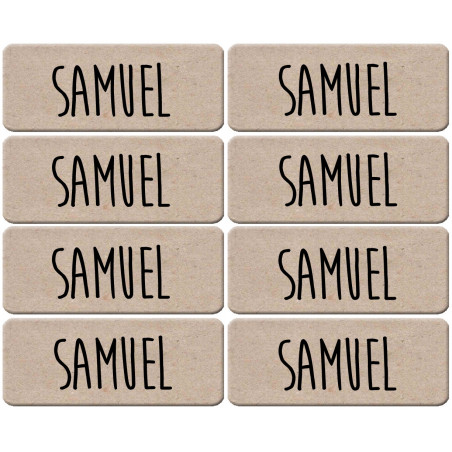 Prénom Samuel - 8 stickers de 5x2cm - Autocollant(sticker)