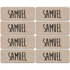 Prénom Samuel - 8 stickers de 5x2cm - Autocollant(sticker)