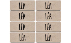 Prénom Léa - 8 stickers de 5x2cm - Autocollant(sticker)