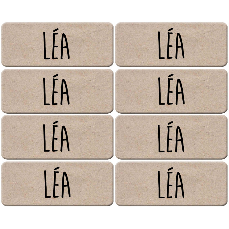 Prénom Léa - 8 stickers de 5x2cm - Sticker/autocollant