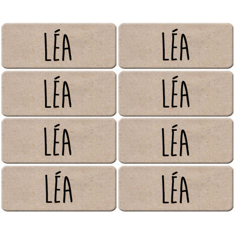 Prénom Léa - 8 stickers de 5x2cm - Autocollant(sticker)