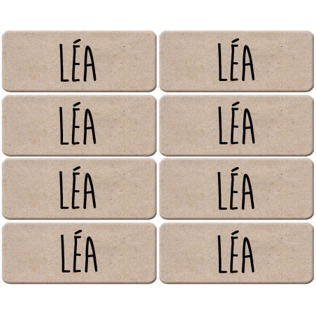 Prénom Léa - 8 stickers de 5x2cm - Sticker/autocollant