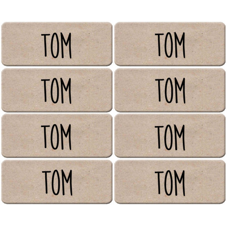 Prénom Tom - 8 stickers de 5x2cm - Sticker/autocollant