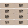 Prénom Tom - 8 stickers de 5x2cm - Sticker/autocollant