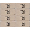 Prénom Tom - 8 stickers de 5x2cm - Autocollant(sticker)