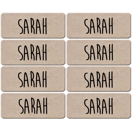 Prénom Sarah - 8 stickers de 5x2cm - Autocollant(sticker)