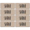 Prénom Sarah - 8 stickers de 5x2cm - Autocollant(sticker)