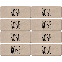 Prénom Rose - 8 stickers de 5x2cm - Sticker/autocollant