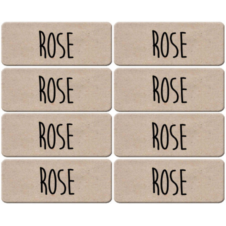 Prénom Rose - 8 stickers de 5x2cm - Autocollant(sticker)