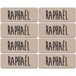 Prénom Raphaël - 8 stickers de 5x2cm - Sticker/autocollant