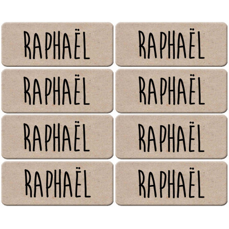 Prénom Raphaël - 8 stickers de 5x2cm - Autocollant(sticker)