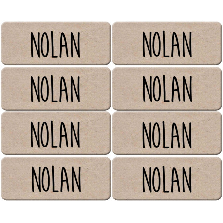 Prénom Nolan - 8 stickers de 5x2cm - Sticker/autocollant