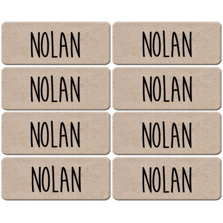 Prénom Nolan - 8 stickers de 5x2cm - Autocollant(sticker)