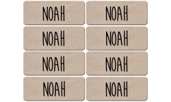Prénom Noah - 8 stickers de 5x2cm - Autocollant(sticker)