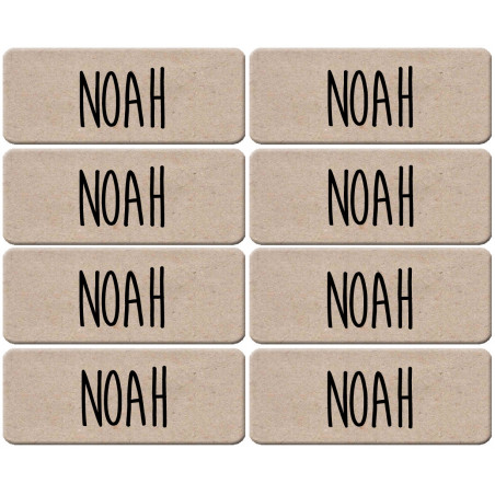 Prénom Noah - 8 stickers de 5x2cm - Autocollant(sticker)