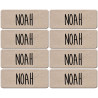 Prénom Noah - 8 stickers de 5x2cm - Sticker/autocollant
