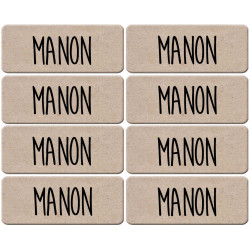 Prénom Manon - 8 stickers de 5x2cm - Sticker/autocollant