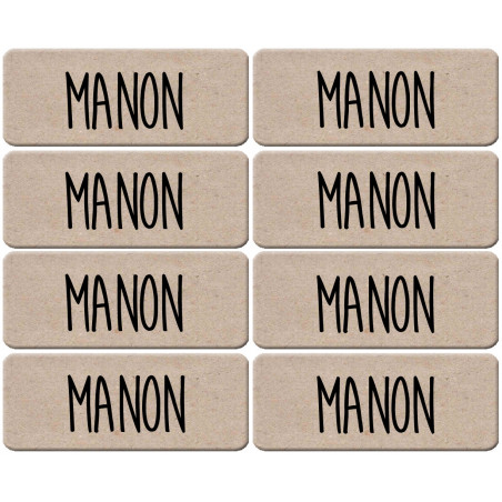 Prénom Manon - 8 stickers de 5x2cm - Autocollant(sticker)