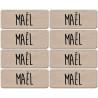 Prénom Maël - 8 stickers de 5x2cm - Sticker/autocollant