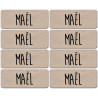 Prénom Maël - 8 stickers de 5x2cm - Autocollant(sticker)