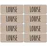 Prénom Louise - 8 stickers de 5x2cm - Autocollant(sticker)