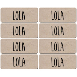 Prénom Lola - 8 stickers de 5x2cm - Sticker/autocollant