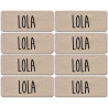 Prénom Lola - 8 stickers de 5x2cm - Autocollant(sticker)