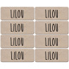 Prénom Lilou - 8 stickers de 5x2cm - Autocollant(sticker)