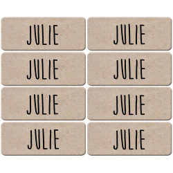 Prénom Julie - 8 stickers de 5x2cm - Sticker/autocollant