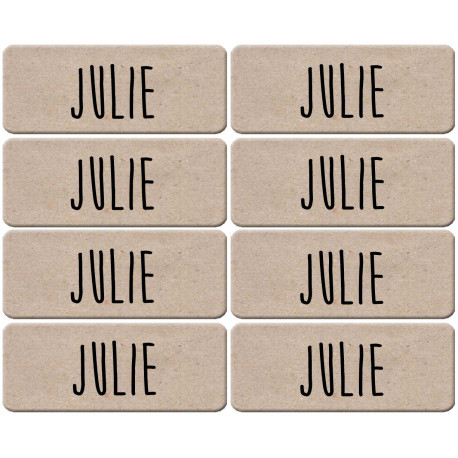 Prénom Julie - 8 stickers de 5x2cm - Autocollant(sticker) Prénom Julie - 8 stickers de 5x2cm - Autocollant(sticker)