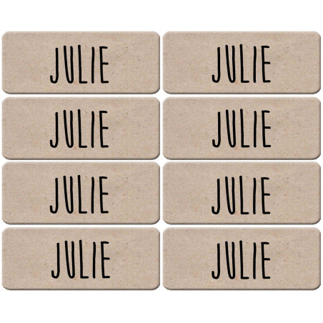 Prénom Julie - 8 stickers de 5x2cm - Sticker/autocollant