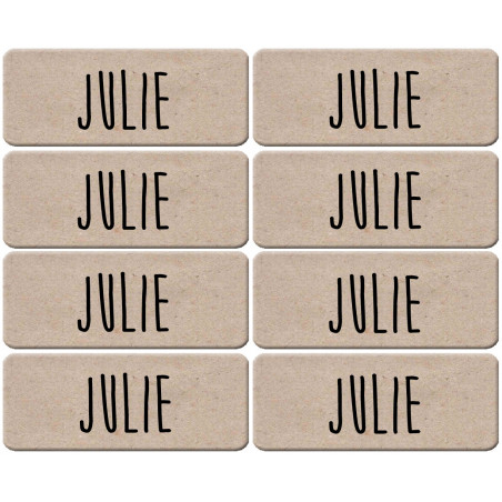 Prénom Julie - 8 stickers de 5x2cm - Autocollant(sticker)