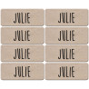 Prénom Julie - 8 stickers de 5x2cm - Sticker/autocollant