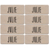 Prénom Julie - 8 stickers de 5x2cm - Autocollant(sticker)