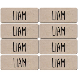 Prénom Liam - 8 stickers de 5x2cm - Sticker/autocollant