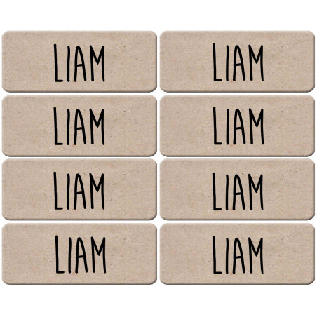 Prénom Liam - 8 stickers de 5x2cm - Sticker/autocollant