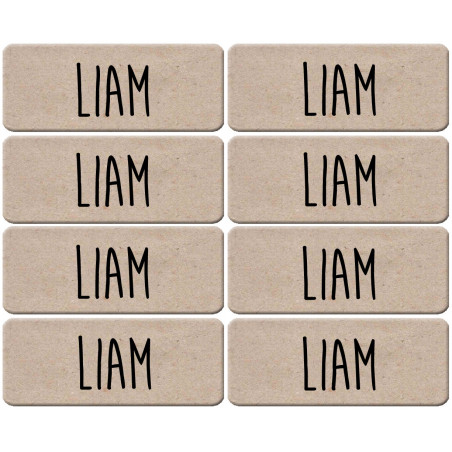 Prénom Liam - 8 stickers de 5x2cm - Autocollant(sticker)