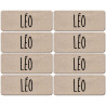 Prénom Léo - 8 stickers de 5x2cm - Autocollant(sticker)