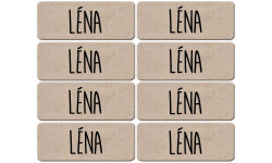 Prénom Léna - 8 stickers de 5x2cm - Autocollant(sticker)
