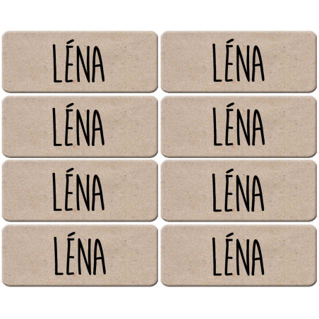 Prénom Léna - 8 stickers de 5x2cm - Autocollant(sticker)