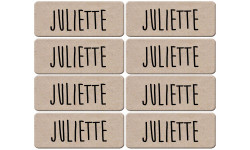 Prénom Juliette - 8 stickers de 5x2cm - Autocollant(sticker)