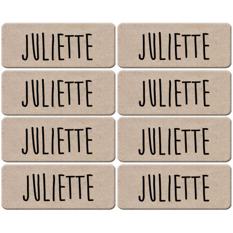 Prénom Juliette - 8 stickers de 5x2cm - Autocollant(sticker)