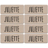 Prénom Juliette - 8 stickers de 5x2cm - Autocollant(sticker)