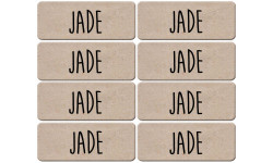 Prénom Jade - 8 stickers de 5x2cm - Autocollant(sticker)